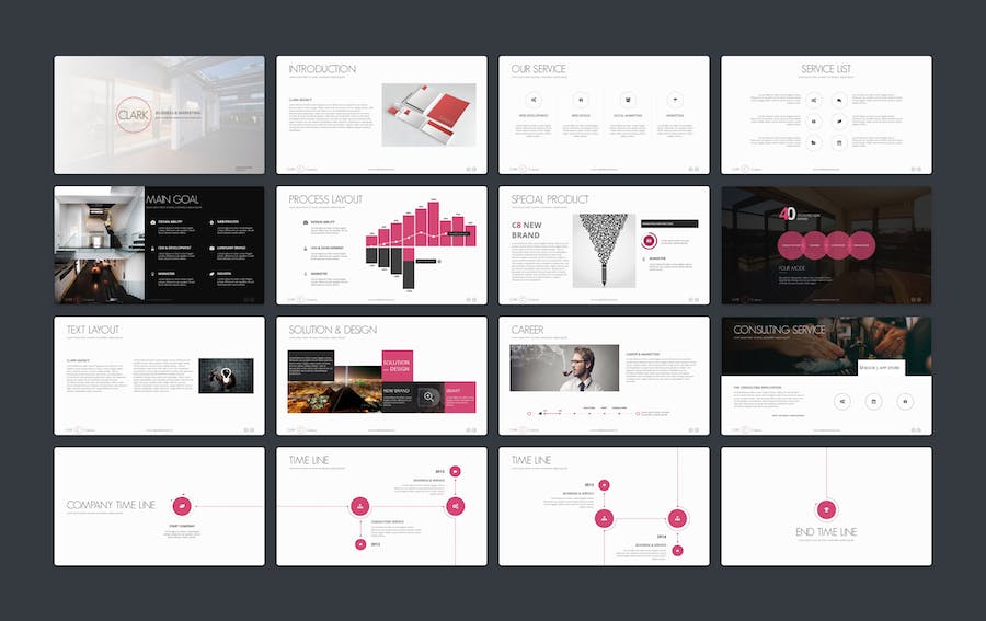 创意简约企业发展公司介绍商务PPT模板 - 顶尖PPT
