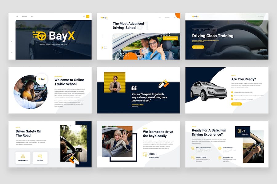 驾驶学校主题keynote模板 - 顶尖PPT