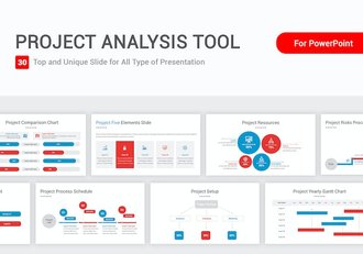 项目分析工具图表PPT模板 - 顶尖PPT