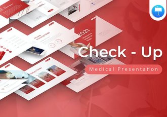 红色简约医疗医学主题keynote模板 - 顶尖PPT