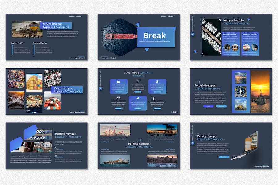 物流运输管理系统方案PPT模板 - 顶尖PPT
