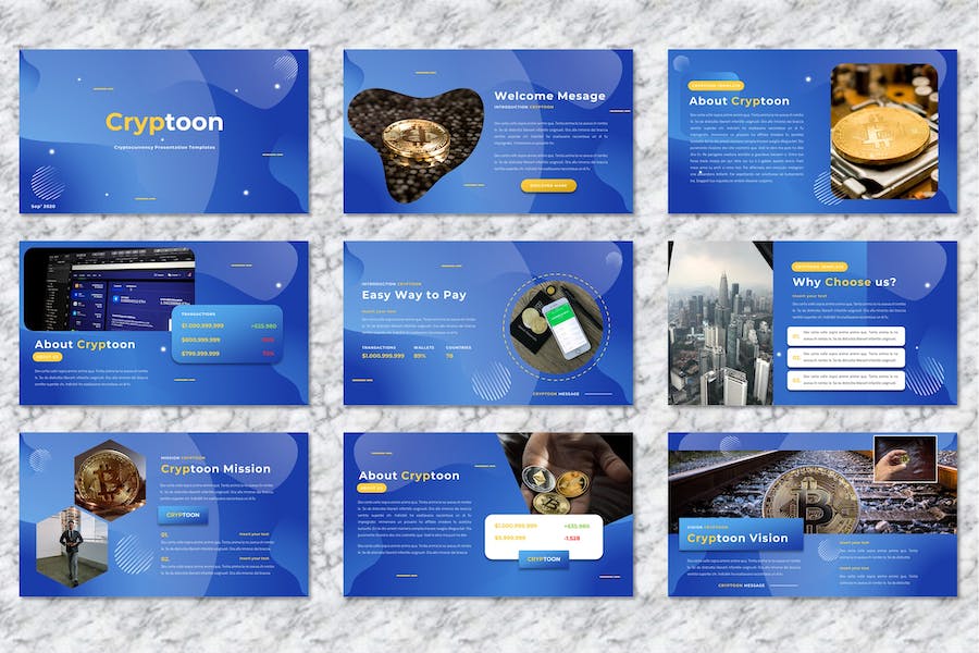 加密货币PPT模板 - 顶尖PPT