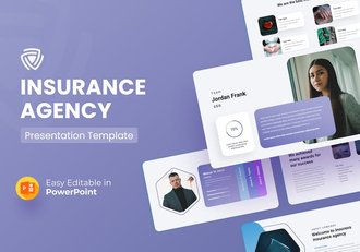 保险代理行业业务展示PPT模板 - 顶尖PPT