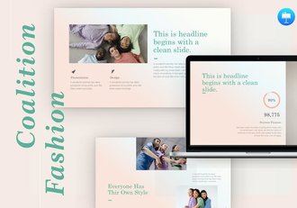 小清新粉色渐变唯美多用途keynote模板 - 顶尖PPT