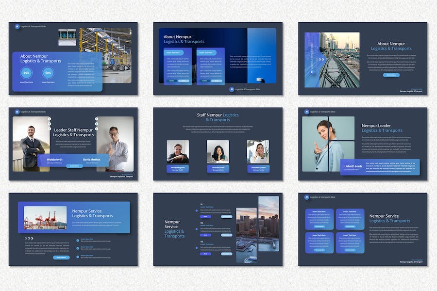 物流运输管理系统方案PPT模板 - 顶尖PPT