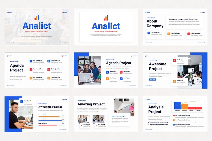 商业发展战略规划市场分析Keynote模板 - 顶尖PPT