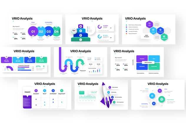VNIO分析信息图表keynote模板 - 顶尖PPT