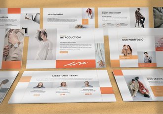 时尚服装品牌展示推广PPT模板 - 顶尖PPT