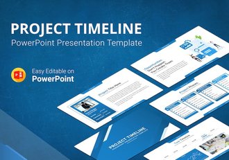 项目时间线报告PPT模板 - 顶尖PPT