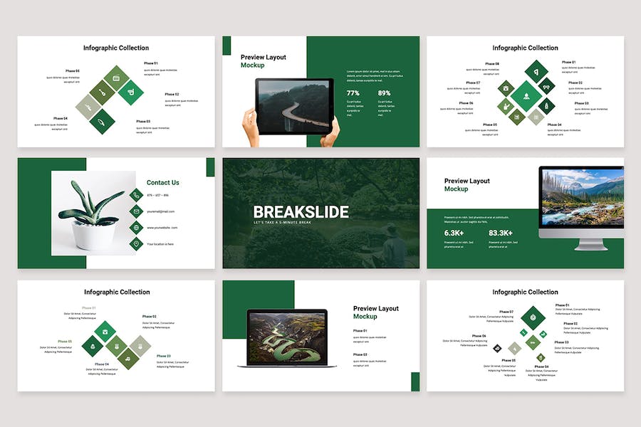 大自然旅游观光keynote模板 - 顶尖PPT