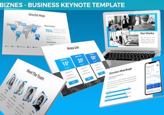 简约商务企业业务管理Keynote模板 - 顶尖PPT
