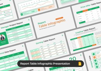 数据表信息图形PPT模板 - 顶尖PPT