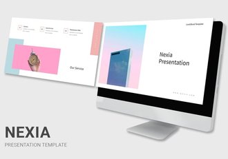 柔和色彩简约风格keynote模板 - 顶尖PPT