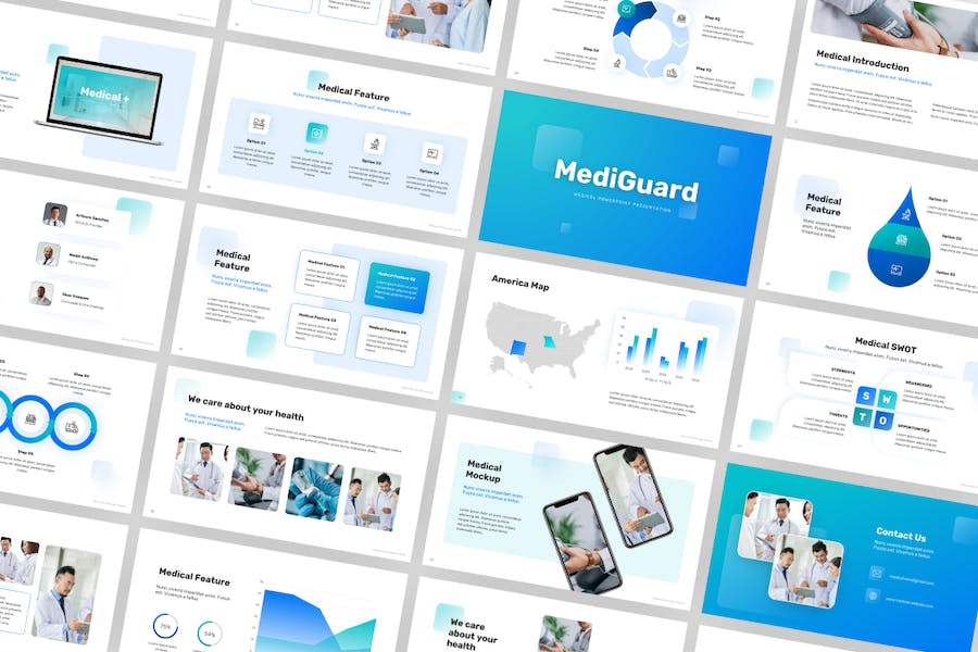 医学卫生知识教育宣传PPT模板 - 顶尖PPT