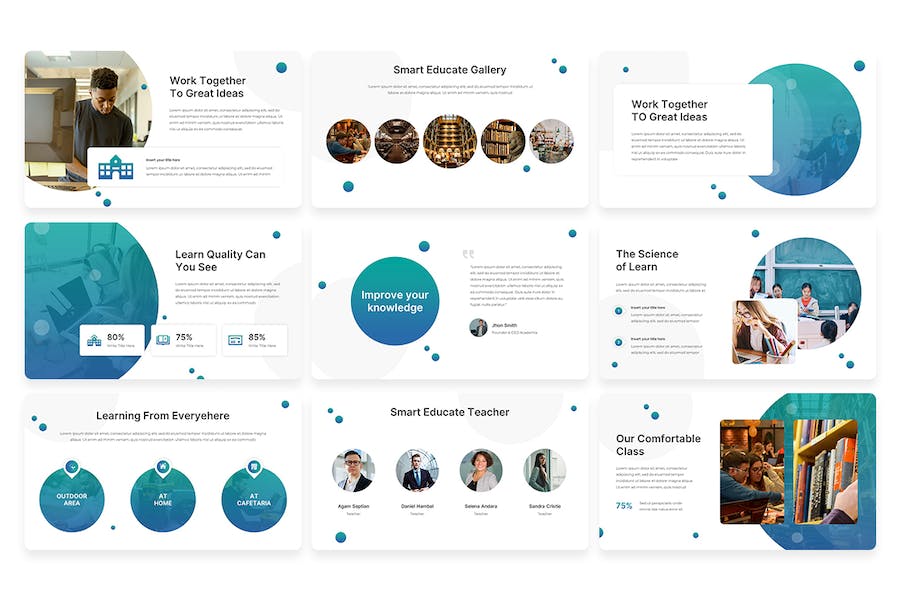 学术研究知识传播教学Keynote模板 - 顶尖PPT