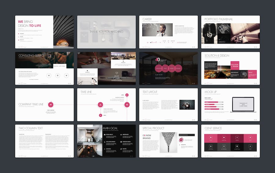 创意简约企业发展公司介绍商务PPT模板 - 顶尖PPT