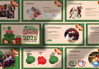 结婚圣诞节派对活动keynote模板 - 顶尖PPT