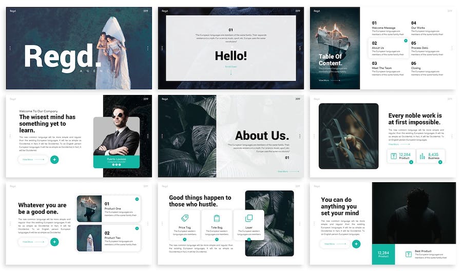 广告设计创意展示运营方案Keynote模板 - 顶尖PPT