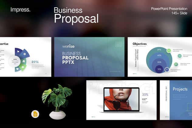 商业提案工作汇报总结PPT模板 - 顶尖PPT