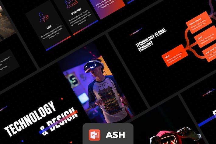 渐变配色平滑动画PPT模板 - 顶尖PPT