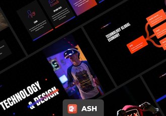 渐变配色平滑动画PPT模板 - 顶尖PPT