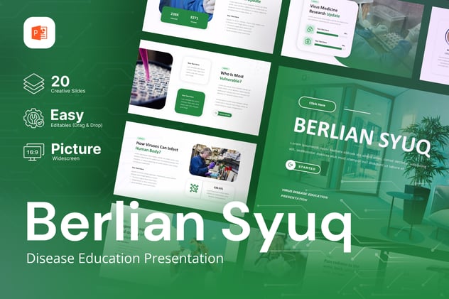 疾病教育预防措施治疗方法PPT模板 - 顶尖PPT