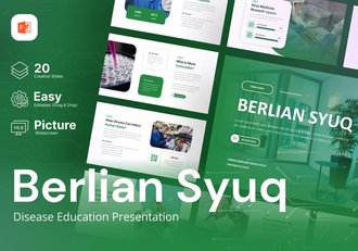 疾病教育预防措施治疗方法PPT模板 - 顶尖PPT