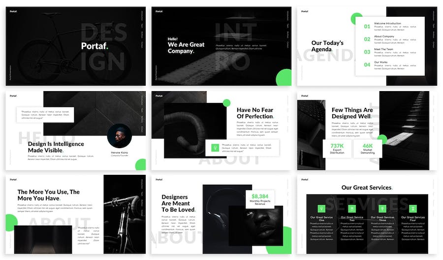 现代设计方案创意表现展示PPT模板 - 顶尖PPT