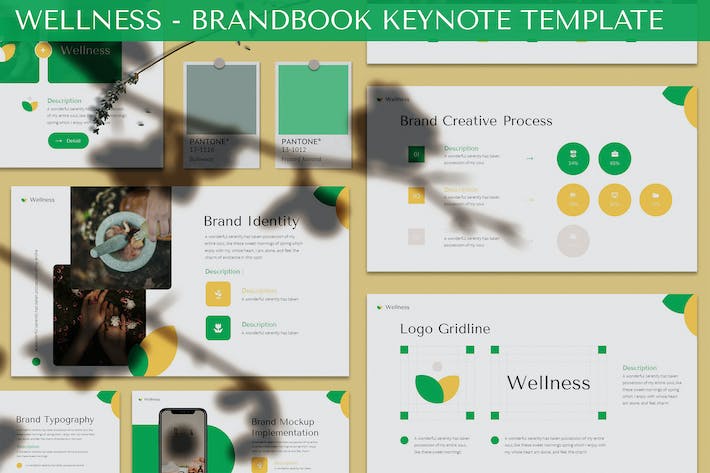 健康品牌形象宣传推广策略Keynote模板 - 顶尖PPT