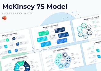 麦肯锡7S组织管理模型信息图形PPT模板 - 顶尖PPT