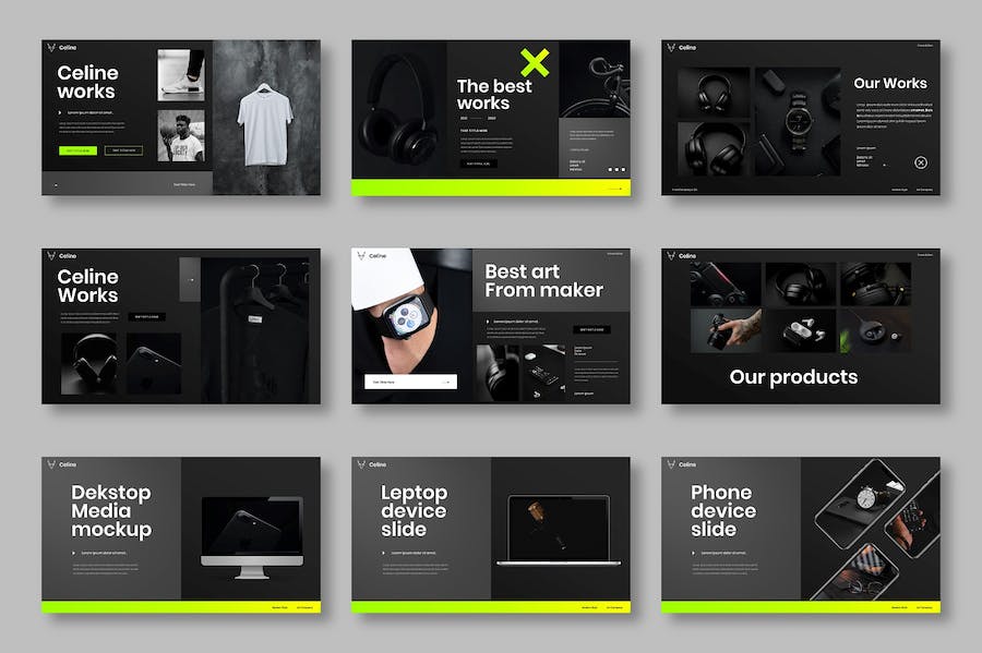 绿色科技商务企业宣传Keynote模板 - 顶尖PPT