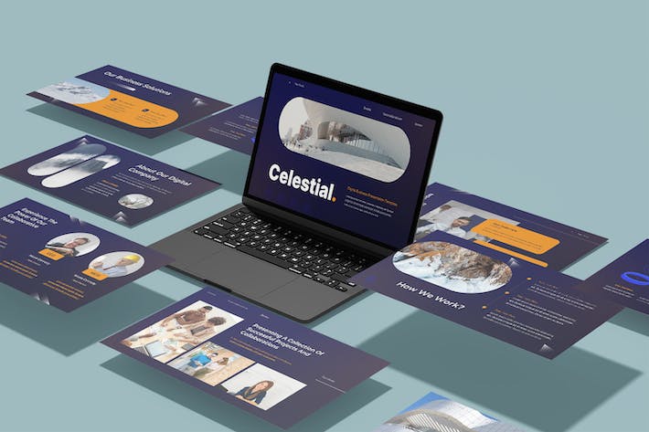 数字商业讲述展示技术应用管理PPT模板 - 顶尖PPT