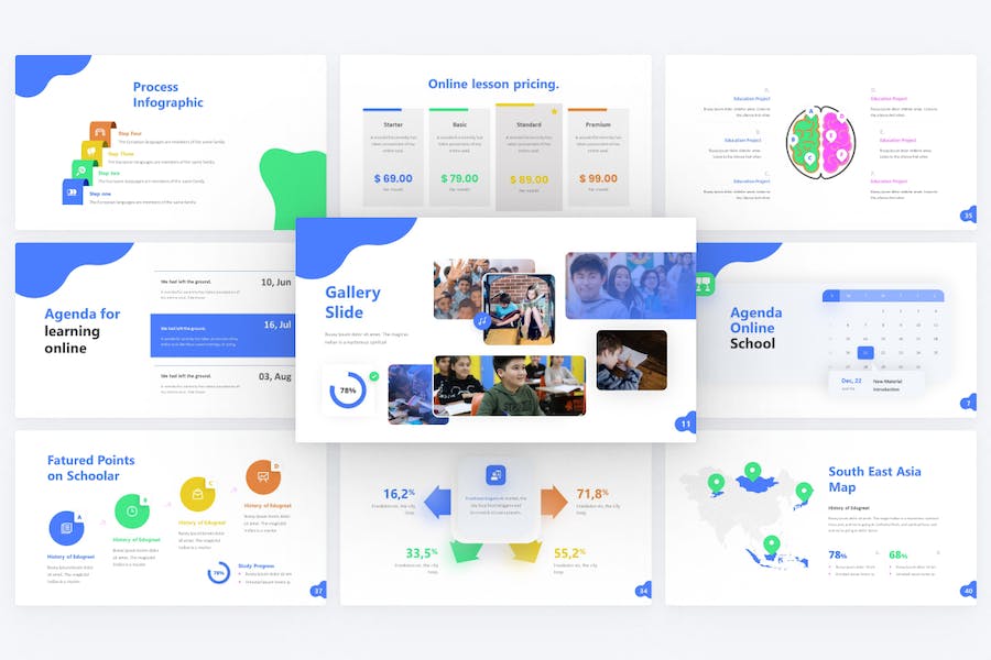 国外儿童教育培训训练营国外keynote模板 - 顶尖PPT