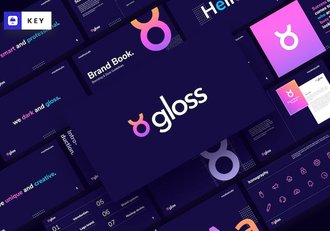 渐变配色LOGO项目提案keynote模板 - 顶尖PPT