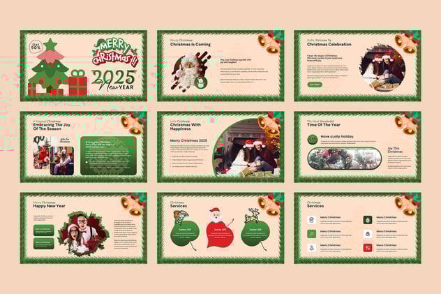 结婚圣诞节派对活动keynote模板 - 顶尖PPT