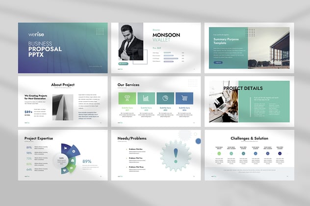 商业提案工作汇报总结PPT模板 - 顶尖PPT