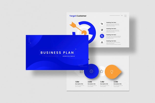 新拟态设计欧美商业风格投资PPT模板 - 顶尖PPT