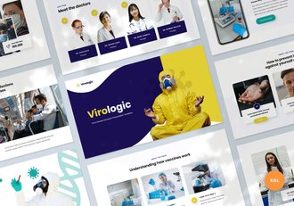 流感病毒治疗预防教育PPT模板 - 顶尖PPT