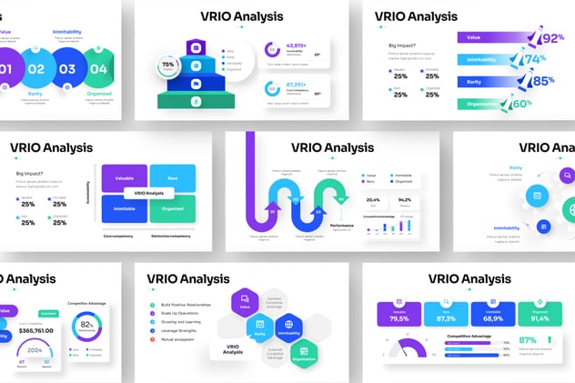 VNIO分析信息图表keynote模板 - 顶尖PPT
