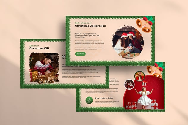 结婚圣诞节派对活动keynote模板 - 顶尖PPT