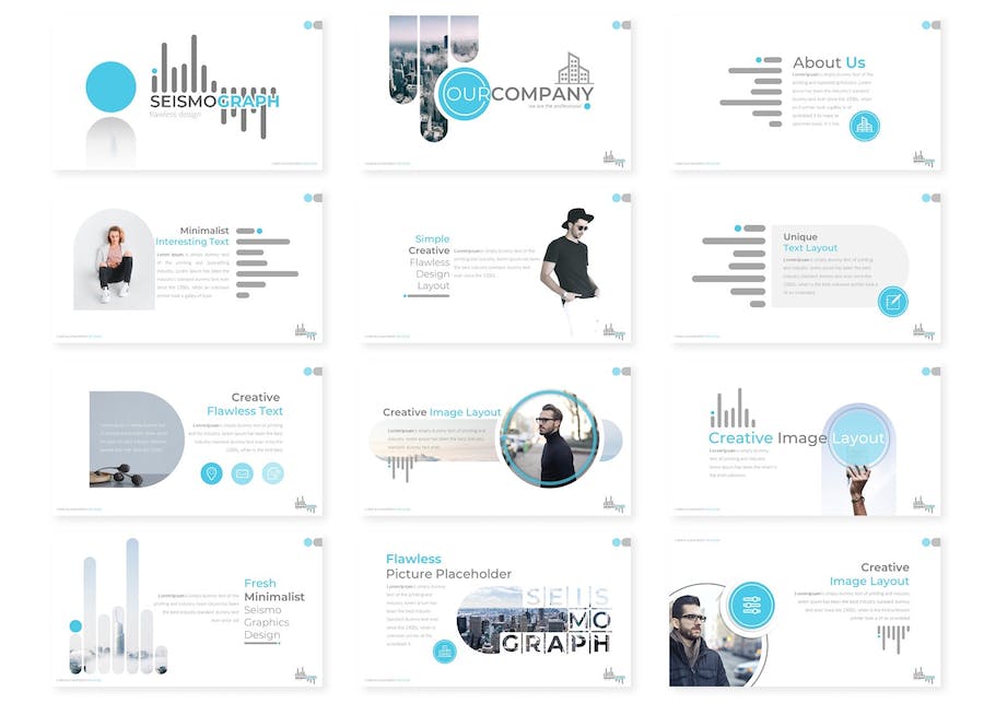 地震仪科学监测学术报告Keynote模板 - 顶尖PPT