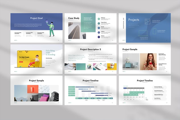 商业提案工作汇报总结PPT模板 - 顶尖PPT