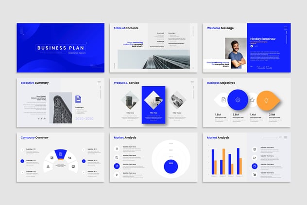 新拟态设计欧美商业风格投资PPT模板 - 顶尖PPT