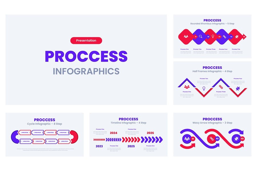 业务流程信息图表展示分析Keynote模板 - 顶尖PPT