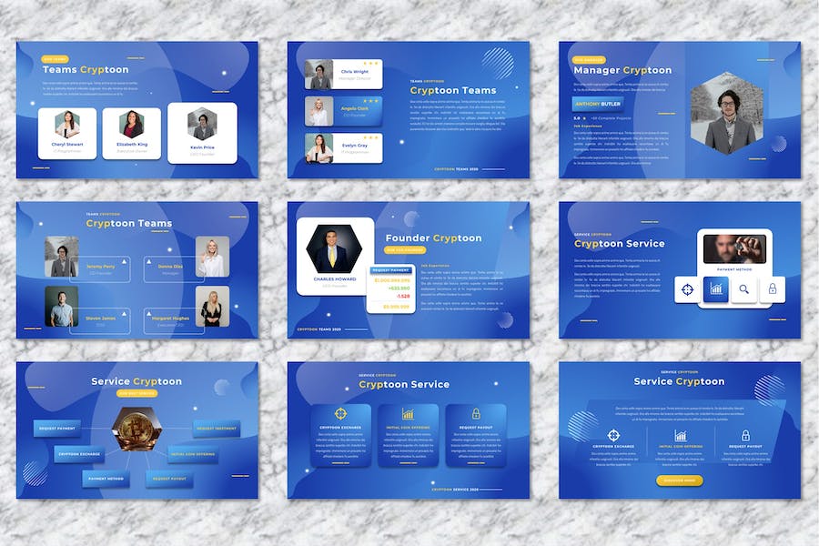 加密货币PPT模板 - 顶尖PPT