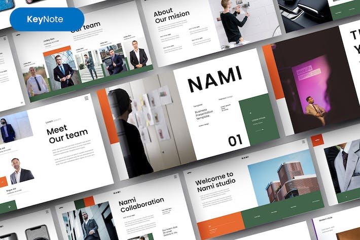 商务团队展示产品推广keynote模板 - 顶尖PPT