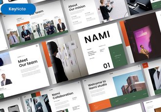 商务团队展示产品推广keynote模板 - 顶尖PPT