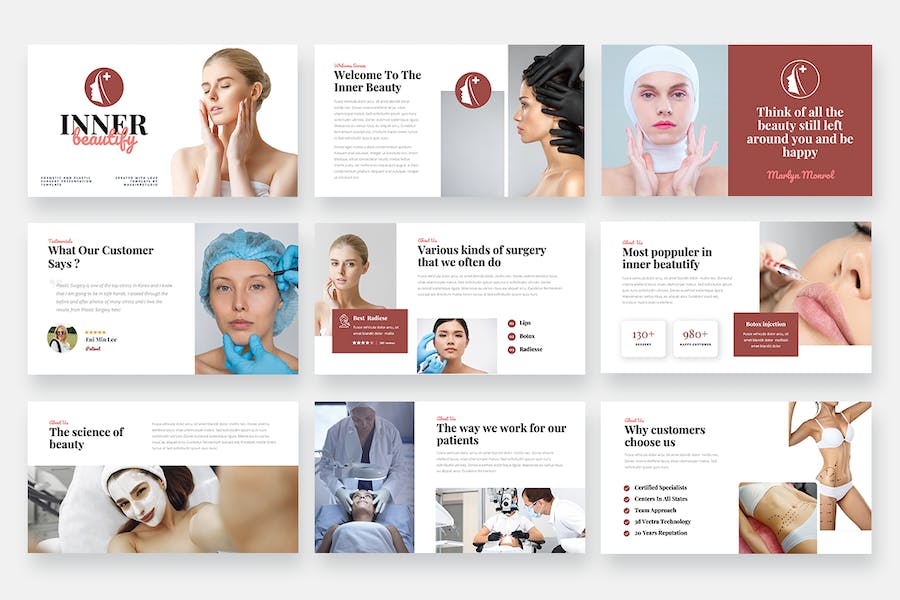 美妆品牌宣传产品介绍PPT模板 - 顶尖PPT