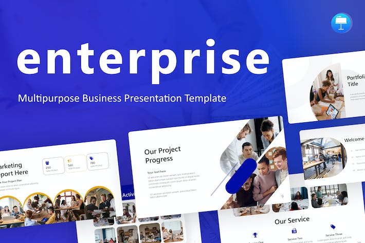 企业多用途业务合作项目会议keynote模板 - 顶尖PPT