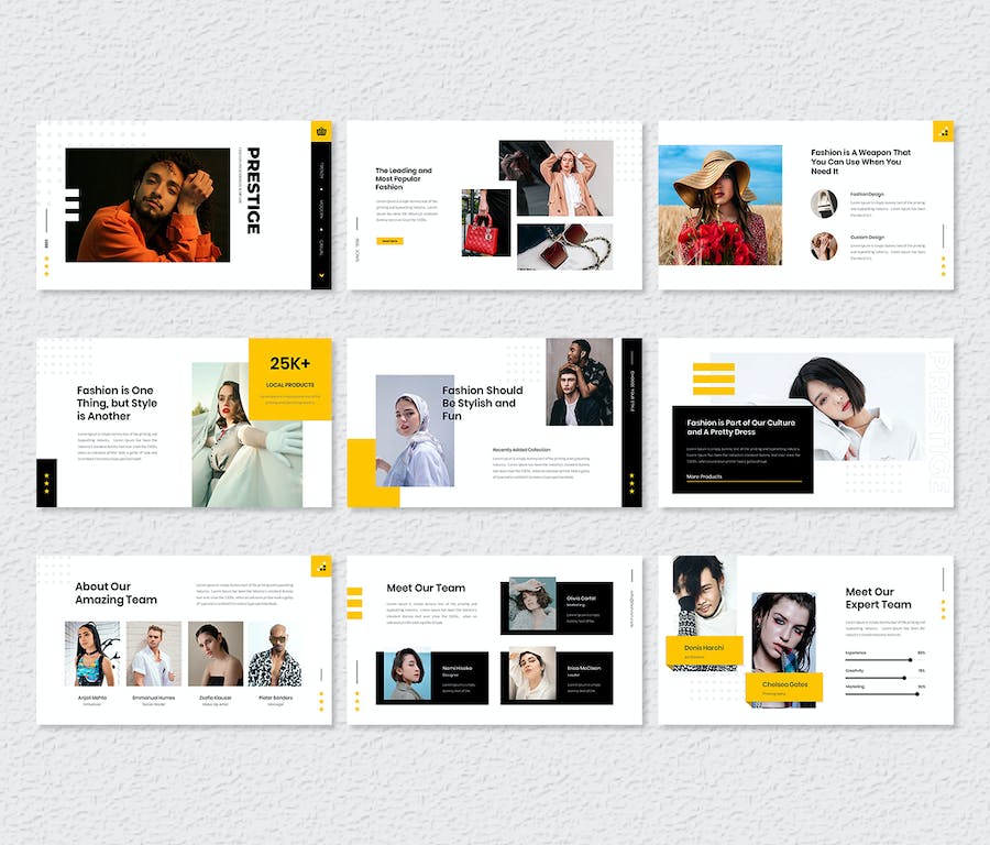 时尚领域威望主题PPT模板 - 顶尖PPT